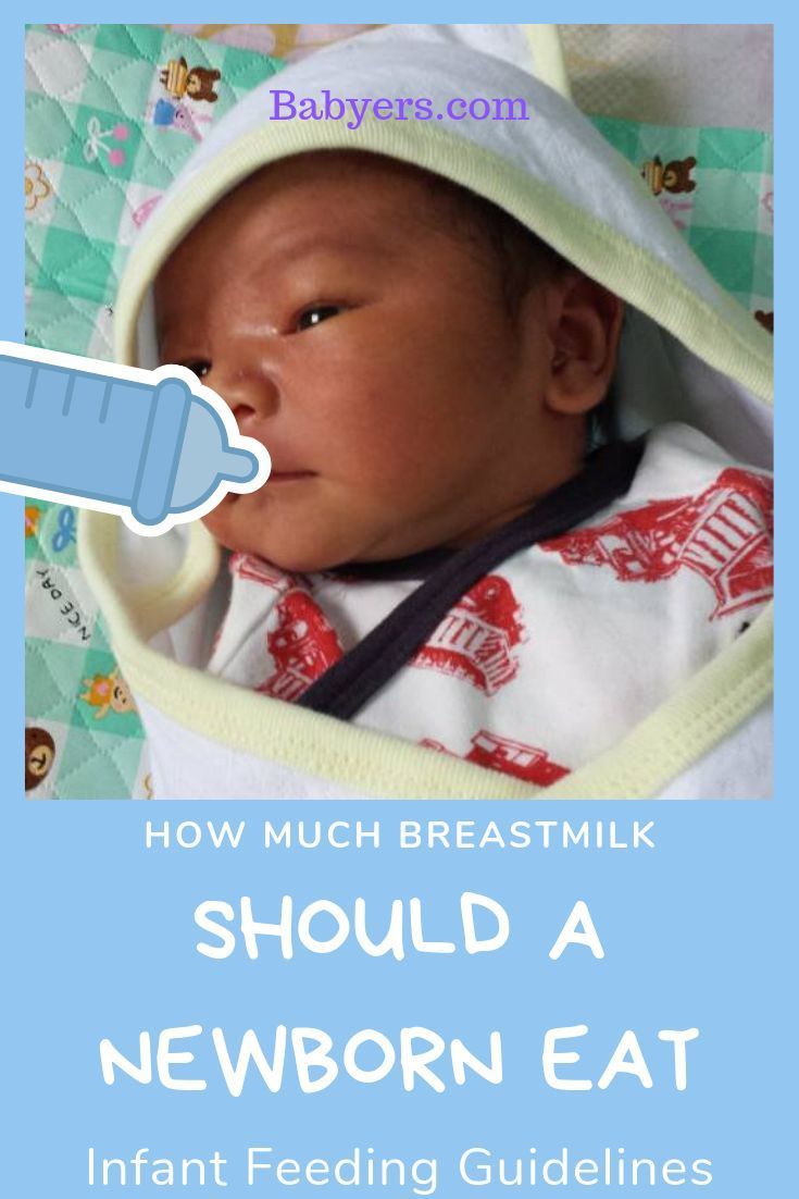 How much breastmilk should a newborn eat